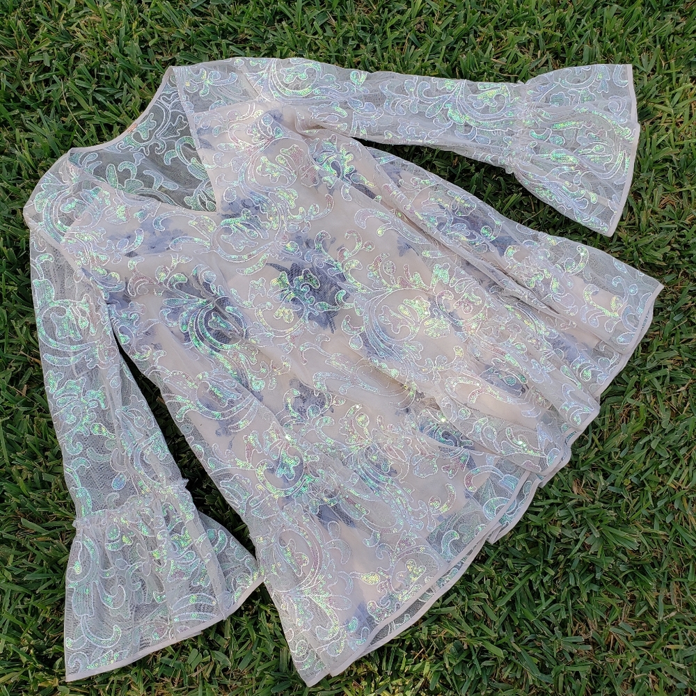 Free People Sequin Tunic Dress